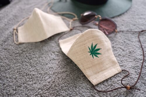 Embroidered Hemp Face Mask (no embroidery)