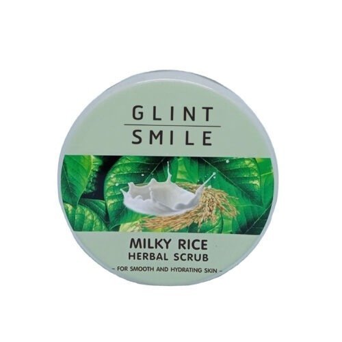 Milky Rice Herbal Body Scrub Glint Smile 300 g.