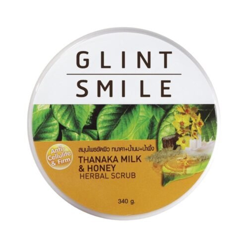 Thanaka Milk and Honey Herbal Body Scrub Anti Cellulite and Firm Glint Smile 300 g.
